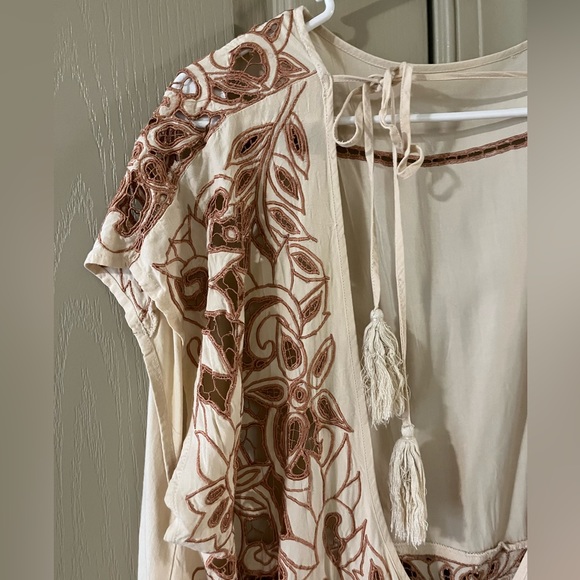 SOLD Free People Gorgeous laser cut embroidered dress - Picture 8 of 13